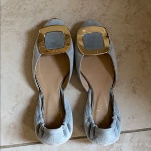 Roger Vivier Suede Flats